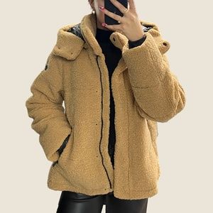 Sanctuary Tan Teddy Coat